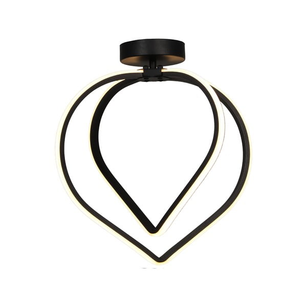 Melna metāla LED griestu lampa Pars – Squid Lighting-image-2