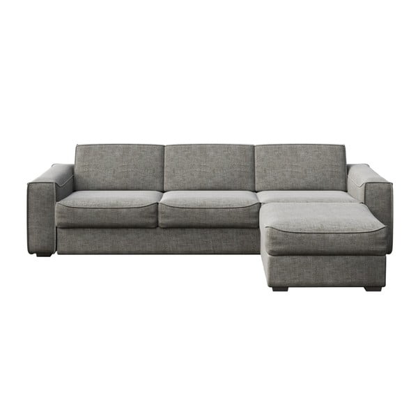 Pelēks dīvāns ar maināmu sēdmoduli MESONICA Munro, 308 cm