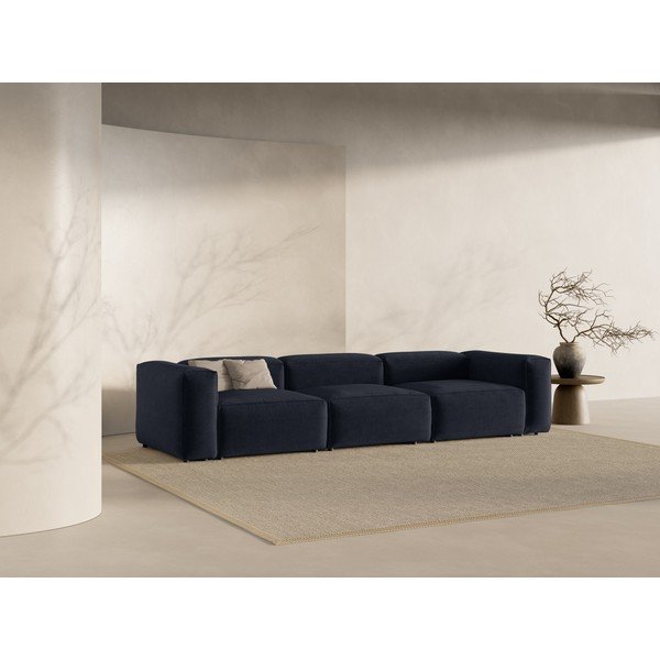 Tumši zils dīvāns 364 cm Bergamo – Cosmopolitan Design-image-1