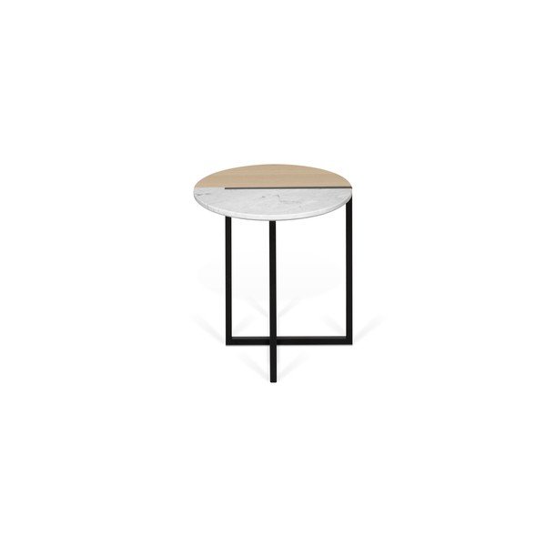 Apaļš žurnālgaldiņš ar ozolkoka imitācijas virsmu ø 50 cm Sonata – TemaHome-image-3