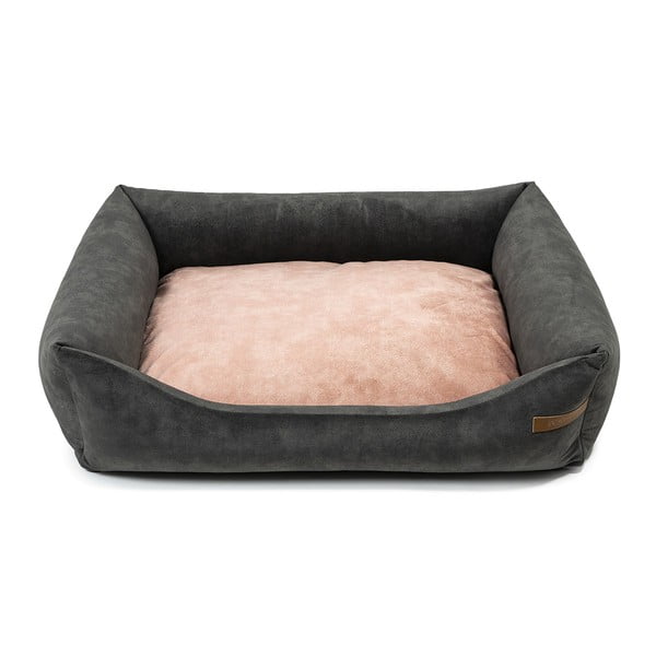 Rozā/tumši pelēka mājdzīvnieku gulta suņiem 85x105 cm SoftBED Eco XL – Rexproduct