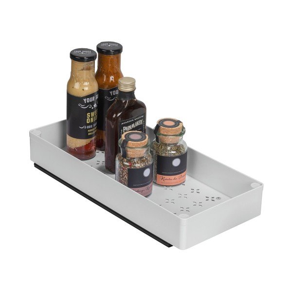Balts plastmasas pielāgojams papildu virtuves plaukts 17x38,5 cm Simon – Wenko