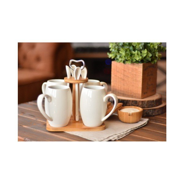 Porcelāna un bambusa kafijas komplekts Suedo-image-2