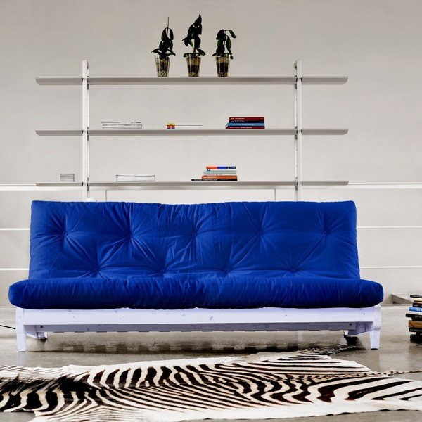 Dīvāns gulta Karup Fresh White/Royal-image-1