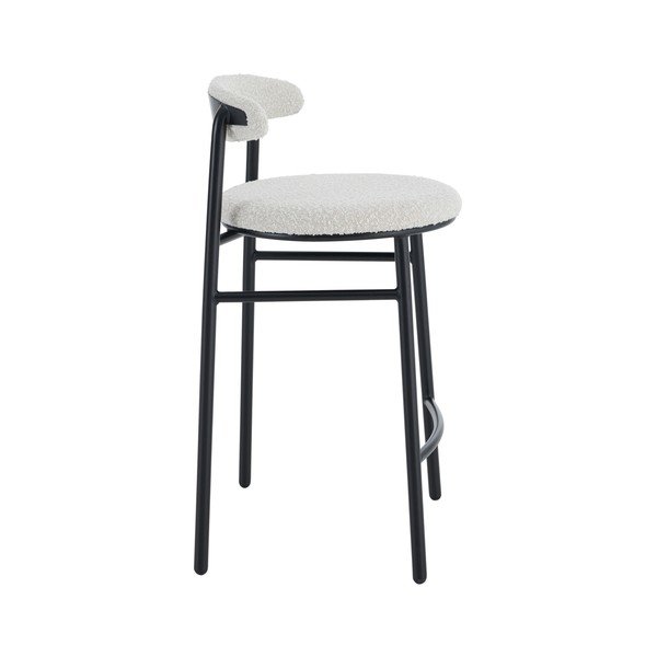 Krēmkrāsas polsterēts bāra krēsls (sēdekļa augstums 67 cm) Bloggny – Ellos Home-image-3