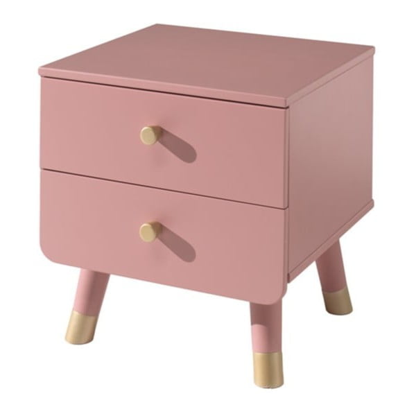 Rozā bērnu naktsskapītis no priedes koka Vipack Billy