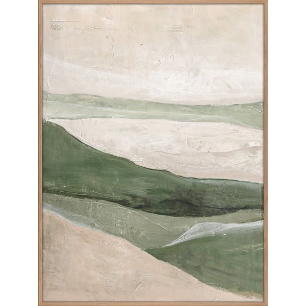 Glezna, roku darbs 90x120 cm Green Field – Malerifabrikken