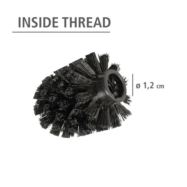 Melnas plastmasas rezerves tualetes birstes galviņas (10 gab.) Ø8cm – Wenko-image-2
