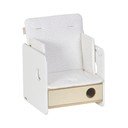 Balts bērnu pusdienu krēsliņa spilvens Nuun – Kave Home