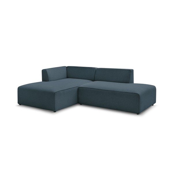 Tumši zils modulārais stūra dīvāns (ar kreiso stūri/L veida) Megeve – Bobochic Paris-image-3