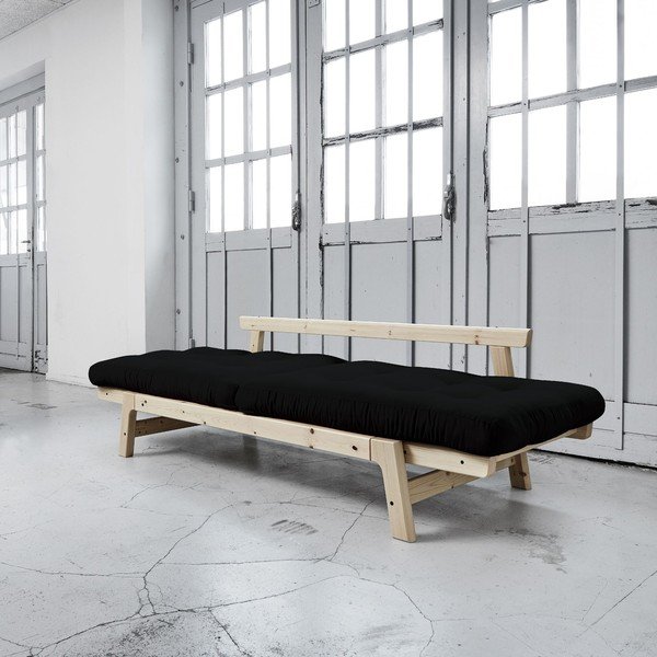 Dīvāns gulta Karup Step Natural/Black-image-3