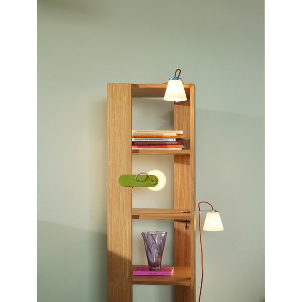 Pelēka galda lampa ar stikla abažūru (augstums 23 cm) Lure – Hübsch-image-4