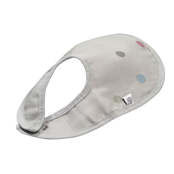 Pelēks muslīna bērnu priekšautiņš Kindsgut Dots-image-4