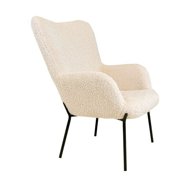 Krēmkrāsas atpūtas krēsls no mākslīgās kažokādas Glasgow – Bonami Essentials-image-3