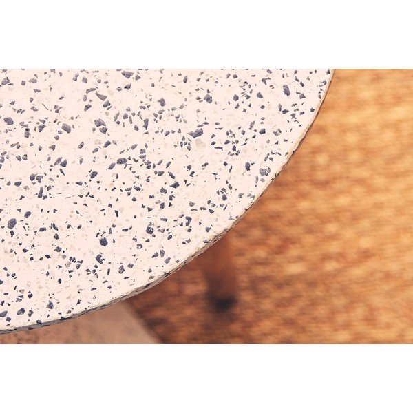 Apaļš kafijas galdiņš ar terraco virsmu ø 42 cm Terrazzo – Jardin d'Ulysse-image-2