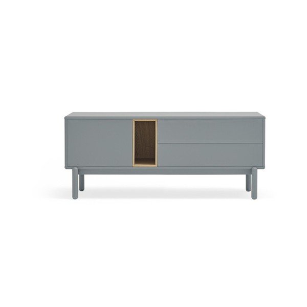 Zils/pelēks TV galdiņš 140x56 cm Corvo – Teulat