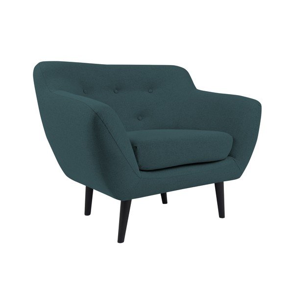 Tumši zils krēsls ar brūnām kājām Mazzini Sofas Piemont-image-3