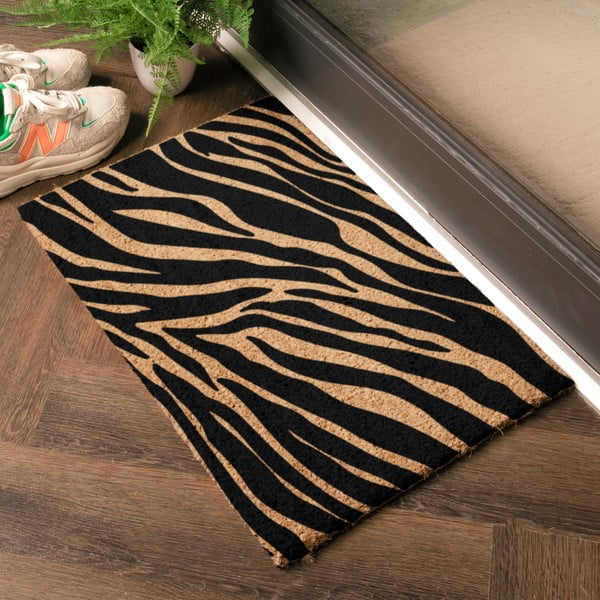 Kokosšķiedras kājslauķis 40x60 cm Zebra – Artsy Doormats-image-1
