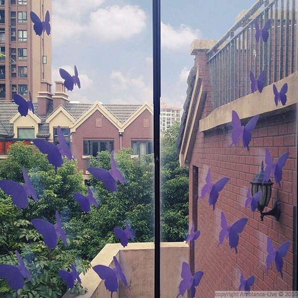 12 violetu uzlīmju komplekts Ambiance Butterflies-image-4