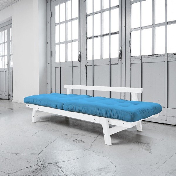 Dīvāns gulta Karup Step White/Horizon Blue-image-2