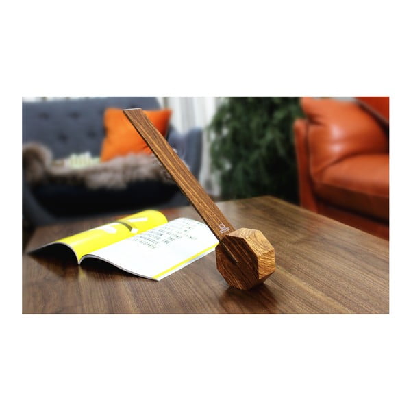 Brūna LED galda lampa (augstums 38 cm) Octagon One – Gingko-image-3