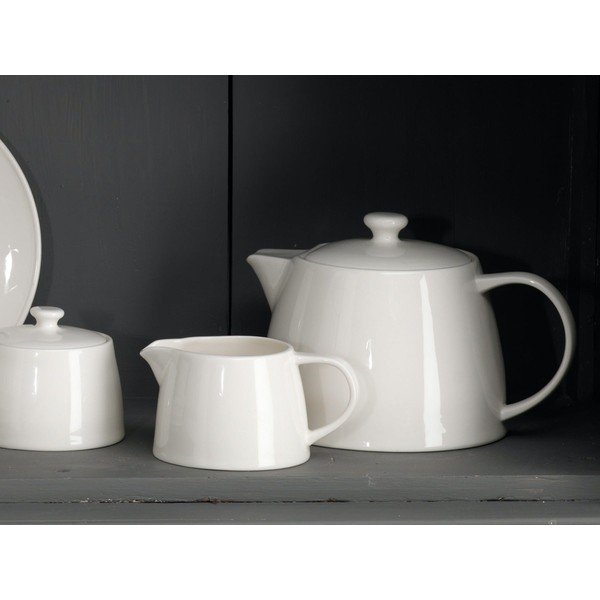 Balta porcelāna tējkanna Mikasa Ridget, 1,4 l-image-1
