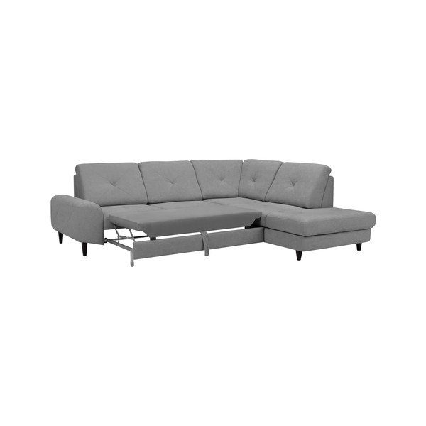 Gaiši pelēks stūra dīvāns ar uzglabāšanas vietu Windsor & Co Sofas, labais stūris Beta-image-3