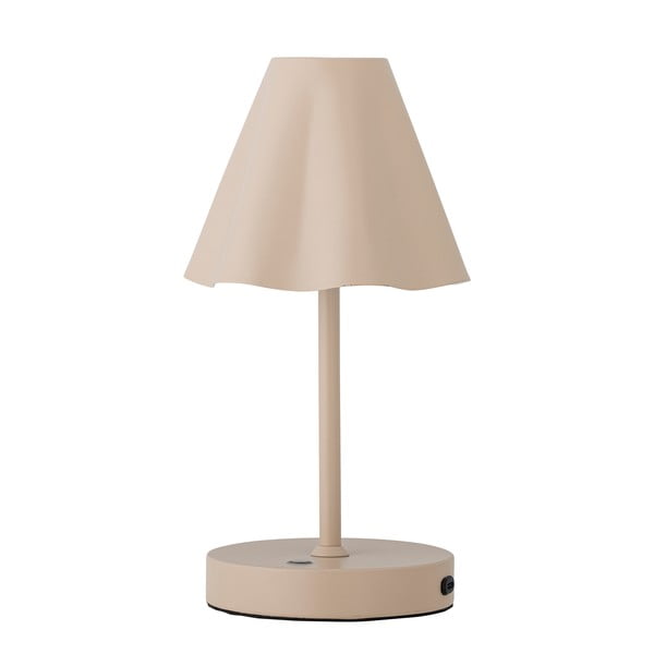 Bēša LED galda lampa ar regulējamu spilgtumu no metāla (augstums 28 cm) Lianna – Bloomingville