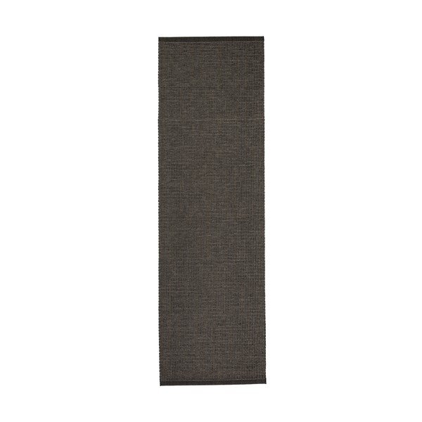 Antracīta pelēks iekštelpu un āra celiņa paklājs 70x240 cm Emm Black Linen – Pappelina-image-4