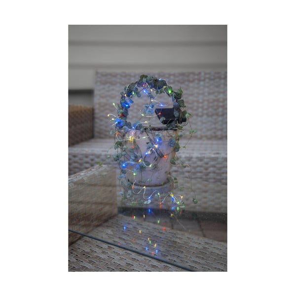 Āra LED lampiņu virtene ar krāsainām diodēm un saules baterijām Star Trading Dew Drop, garums 5 m-image-4