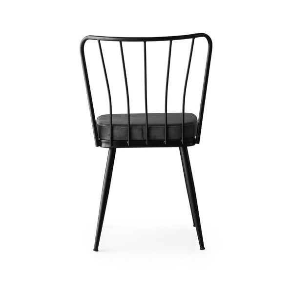 Antracīta pelēki metāla pusdienu krēsli (2 gab.) Yildiz – Kalune Design-image-2