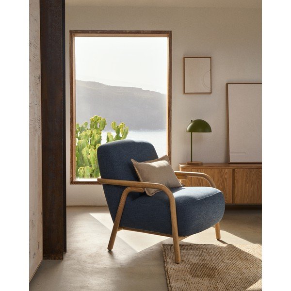 Zils atpūtas krēsls Sylo – Kave Home-image-1