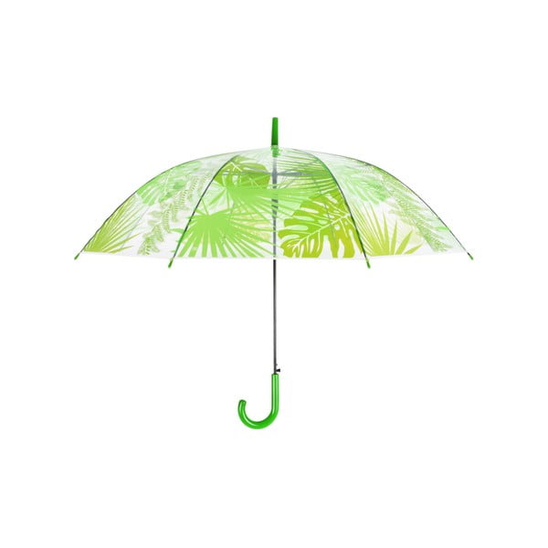 Caurspīdīgs lietussargs ar lapu apdruku Esschert Design, ⌀ 100 cm