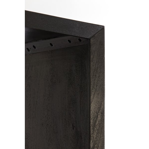 Melns masīvkoka grāmatplaukts 95x190 cm Sondrio – Light & Living-image-3