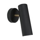 Melna sienas lampa SULION Milan, augstums 17 cm