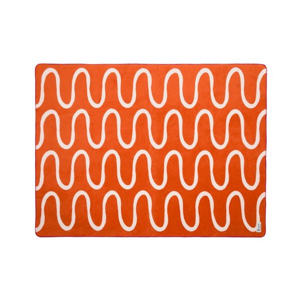 Oranžs pleds 150x200 cm Swirl – noo.ma