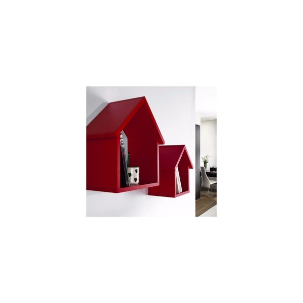 2 plauktu komplekts Maison, sarkans-image-1