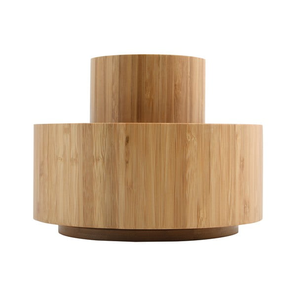 Dabīga toņa bambusa kosmētikas/grozāms vannas istabas organizators Isalys – MSV-image-3