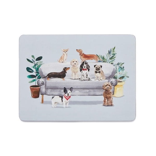 Korķa paliktņi (4 gab.) 21,5x29 cm Curious Dogs – Cooksmart ®