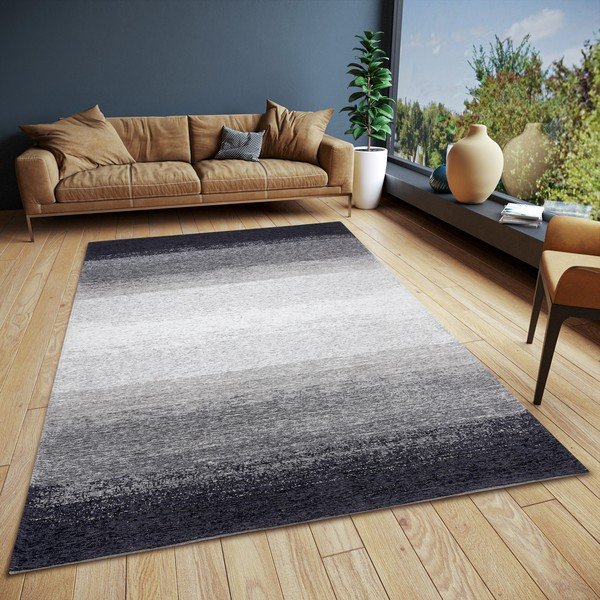 Melns/pelēks paklājs 150x220 cm Bila Masal – Hanse Home-image-1
