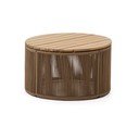 Apaļš dārza kafijas galdiņš ar akācijas koka galda virsmu ø 60 cm Dandara – Kave Home