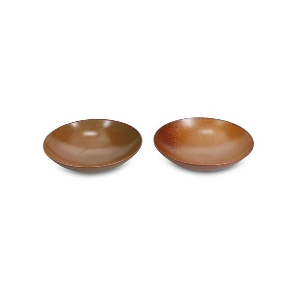 Brūna porcelāna bļoda ø 21 cm Ovio – BonBistro-image-3