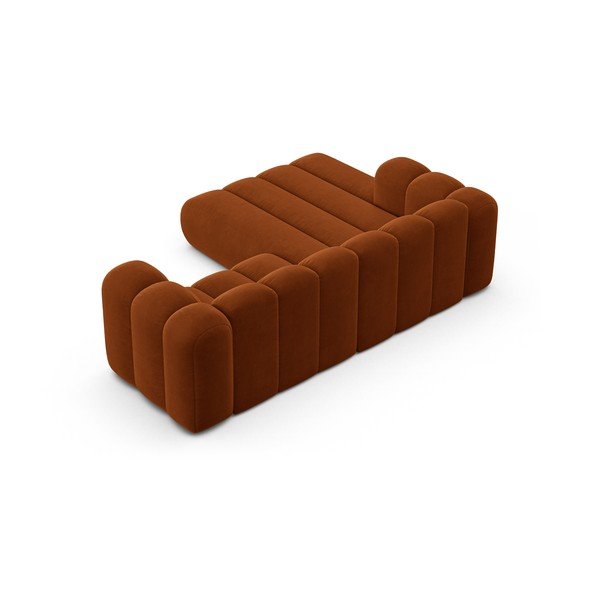 Oranžs stūra dīvāns (ar kreiso stūri) Lupine – Micadoni Home-image-3