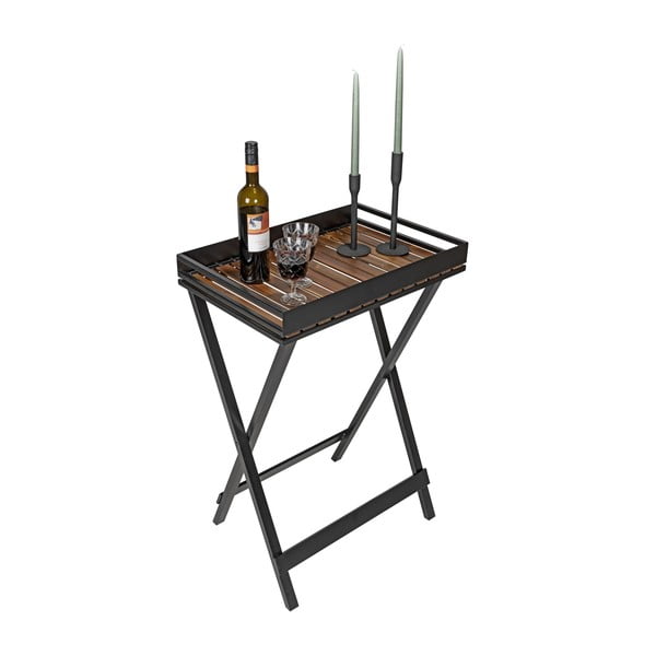 Sānu galdiņš ar akācijas koka galda virsmu 42x60 cm Taba – Wenko-image-2