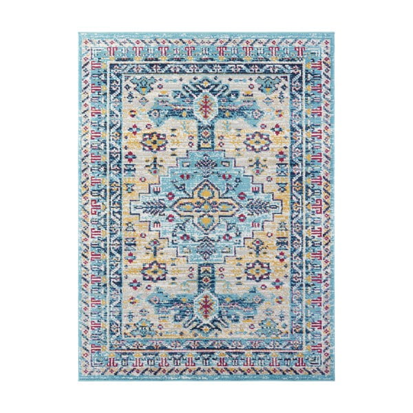 Gaiši zils paklājs Nouristan Agha, 80 x 150 cm