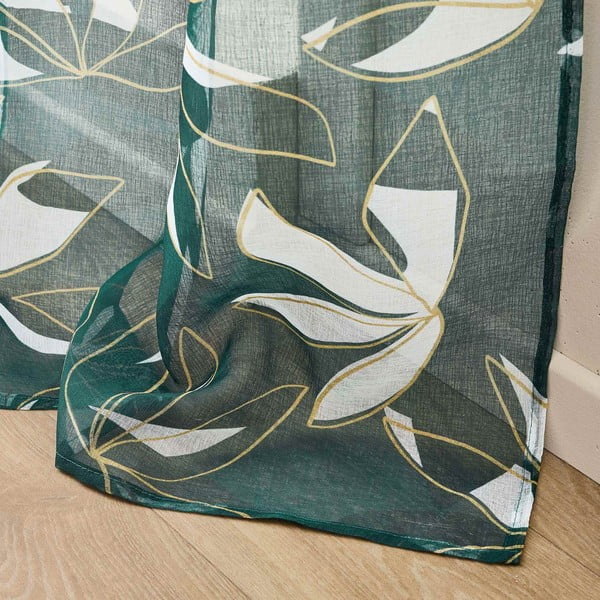 Zaļš dienas aizkars no voiles 140x240 cm Elsa – douceur d'intérieur-image-4