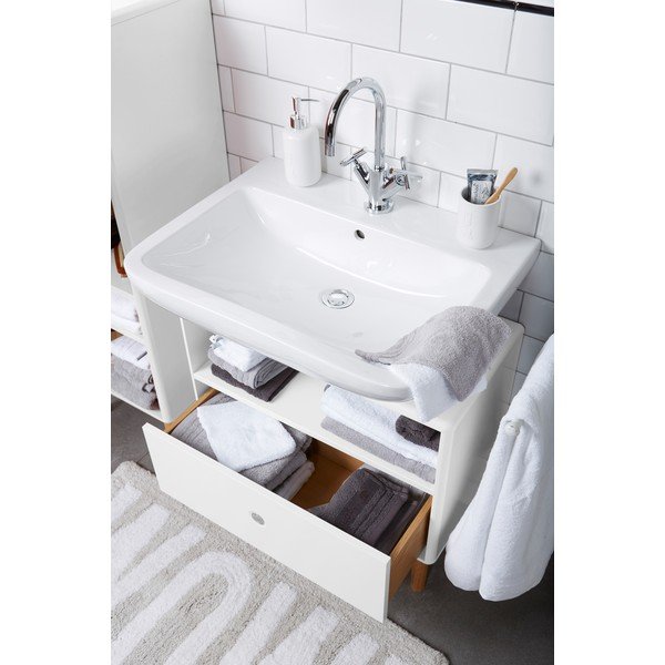 Balts skapītis zem izlietnes 66x45 cm Color Bath – Tom Tailor-image-1