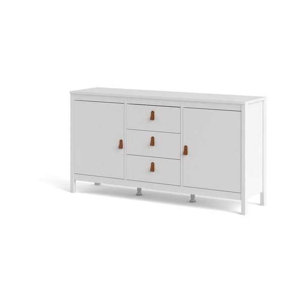 Balta zema kumode 151x80 cm Madrid – Tvilum-image-3