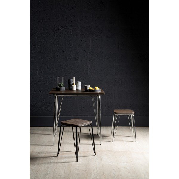 Gobas masīvkoka ēdamgalds ø 80 cm District – Premier Housewares-image-2