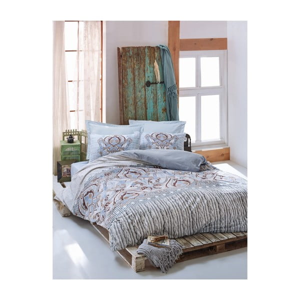 Kokvilnas gultasveļa divguļamai gultai Verona, 200 x 220 cm